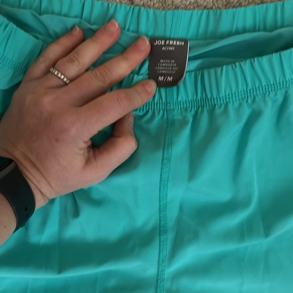 Joe Fresh Active Teal Shorts - Picture 4 of 7